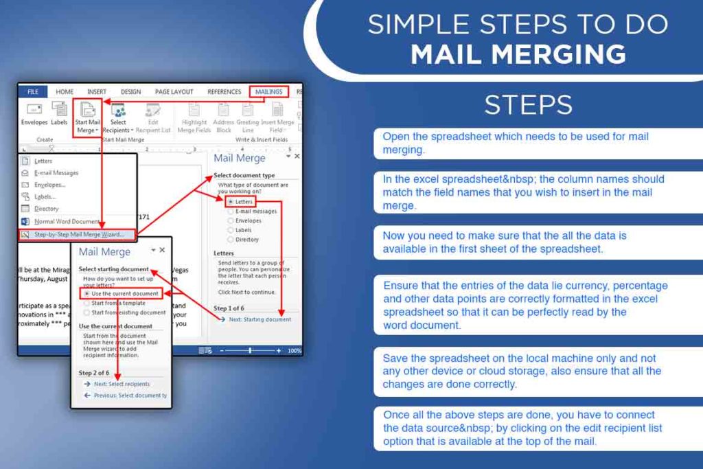 how to mail merge labels from excel step by step